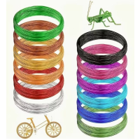 5meter Aludraht 1,0mm farbig lila