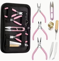 1 Werkzeug Set zur Schmuckherstellung Pink Edition
