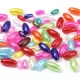 200 ovale Acrylperlen Olivenperlen