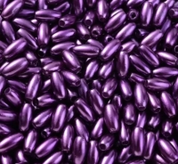 200 ovale Acrylperlen Olivenperlen lila