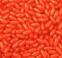 200 ovale Acrylperlen Olivenperlen orange