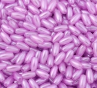 200 ovale Acrylperlen Olivenperlen purple - lila