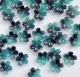 50 Acrylperlen Blumen Blüten 11mm