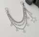1 Taschenschmuck Anhänger Kette mit Sternen
