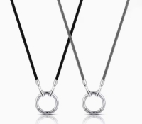 1 Brillenkette mit Anhängering Öse schwarz