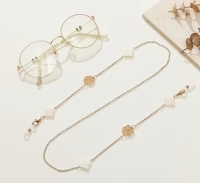 1 Brillenkette Blumen 75cm