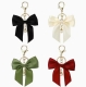 1 Taschenschmuck Anhänger Schlüsselanhänger Schleife schwarz