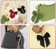 1 Taschenschmuck Anhänger Schlüsselanhänger Schleife schwarz