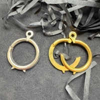 10 Klappringe Anhängerösen für Ketten