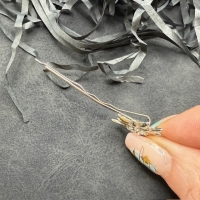 1 Haarschieber mit Edelweiß + Swarovskisteinen