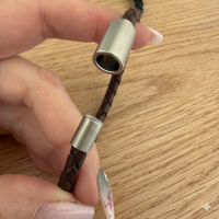 1 Armband 1-reihig mit Magnet 20cm braun