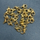30 Carabiner 12mm vergoldet