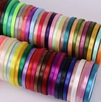 3,9m Satinband 6mm altrosa